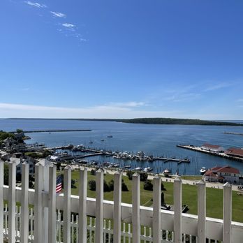 Fort Mackinac - View from fort - Landmarks & Historical Buildings Near Me - Mackinac Island, Michigan