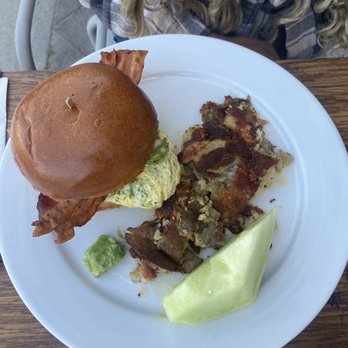 Metro Cafe - Breakfast Sandwich comes with Breakfast Potatoes - New American Near Me - Culver City, California Metro Cafe - Breakfast Sandwich comes with Breakfast Potatoes - New American Near Me - Culver City, California