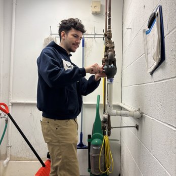 American Backflow Services - John rebuilds a backflow preventer at a retail store. - Backflow Services Near Me - Gillett, Pennsylvania American Backflow Services - John rebuilds a backflow preventer at a retail store. - Backflow Services Near Me - Gillett, Pennsylvania