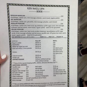Ken Nails Spa - updated menu and prices (april 2021) - Nail Salons Near Me - Dublin, California Ken Nails Spa - updated menu and prices (april 2021) - Nail Salons Near Me - Dublin, California