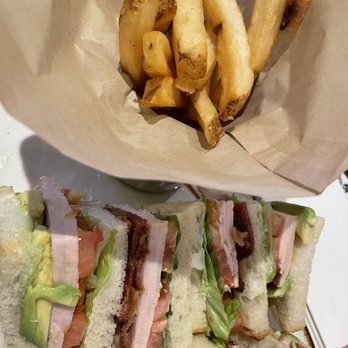 Good Times Cafe - Club sandwich and fries - American Near Me - Cabazon, California