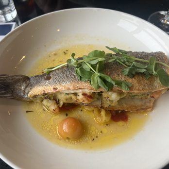 Spirits & Tales - Crab and shrimp stuffed branzino - Lounges Near Me - Pittsburgh, Pennsylvania Spirits & Tales - Crab and shrimp stuffed branzino - Lounges Near Me - Pittsburgh, Pennsylvania