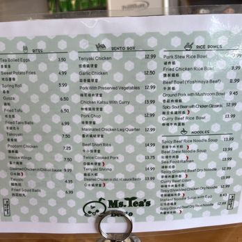Ms Tea's Bento & Sushi - Menu - Sushi Bars Near Me - Union Park, Florida