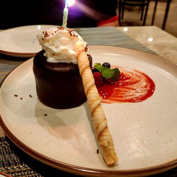 Kestrel Kitchen - Brownie Cheesecake covered in Chocolate Ganache - Salad Near Me - Indian Wells, California