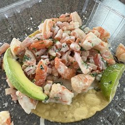 Shrimp Ceviche Tostada