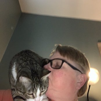 Peace of Mind Pet Concierge - Morty being a total ham with Becky (he's super needy for attention and showed them this new trick of jumping up on their shoulders) lol! - Pet Sitting Near Me Peace of Mind Pet Concierge - Morty being a total ham with Becky (he's super needy for attention and showed them this new trick of jumping up on their shoulders) lol! - Pet Sitting Near Me