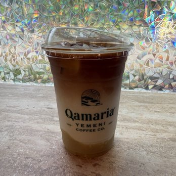 Qamaria Yemeni Coffee - Iced pistachio latte - Coffee & Tea Near Me - Durham, North Carolina Qamaria Yemeni Coffee - Iced pistachio latte - Coffee & Tea Near Me - Durham, North Carolina