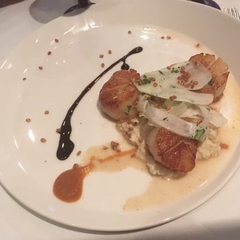 Sea Salt - Seared Scallops. I love the presentation! - Seafood Near Me - Naples, Florida