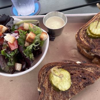 Sunset Lounge - Patty melt and side salad - Burgers Near Me - Norwalk, Iowa Sunset Lounge - Patty melt and side salad - Burgers Near Me - Norwalk, Iowa