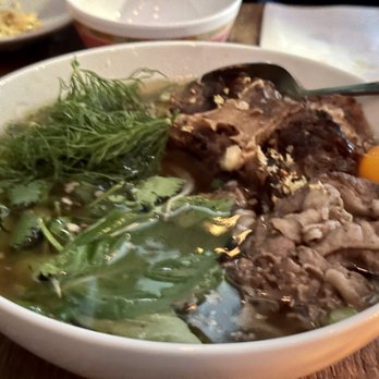 Mawn - Beef Noodle Soup (sliced washugyu, braised oxtail, anise tare, dill, cilantro, thai basil) - Cambodian Near Me - Philadelphia, Pennsylvania Mawn - Beef Noodle Soup (sliced washugyu, braised oxtail, anise tare, dill, cilantro, thai basil) - Cambodian Near Me - Philadelphia, Pennsylvania