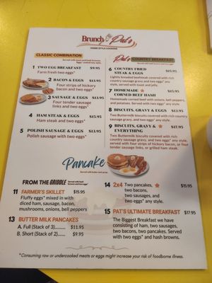 Menu photo 1 Pat's Cafe Lacey, WA