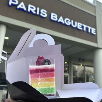 Paris Baguette - Rainbow Cake Slice - Bakeries Near Me - Commack, New York Paris Baguette - Rainbow Cake Slice - Bakeries Near Me - Commack, New York