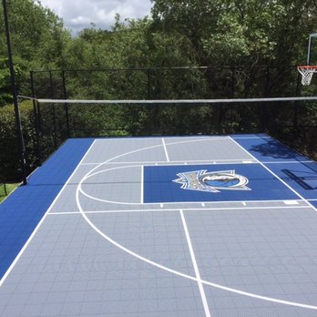 Hoops ATX - Another completed court with netting. - Basketball Courts Near Me