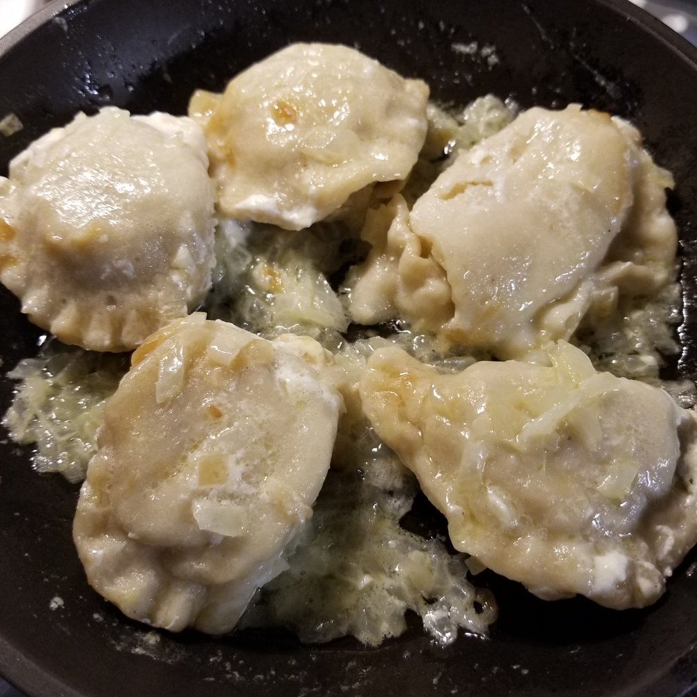 leftover pierogi doggy bad treasures