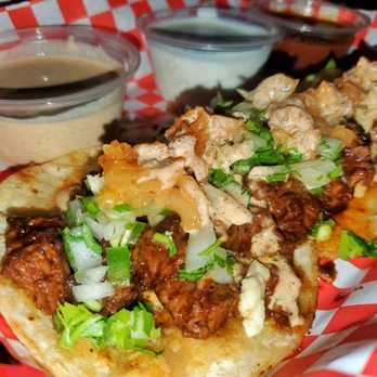The Pit - "BLACKIE CHAN" tacos!!! Amazing Korean Style tender marinated beef with garlic, jalapeño and kimchi. - Tacos Near Me - Las Vegas, Nevada The Pit - "BLACKIE CHAN" tacos!!! Amazing Korean Style tender marinated beef with garlic, jalapeño and kimchi. - Tacos Near Me - Las Vegas, Nevada