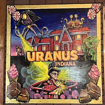 Uranus Fudge - Uranus, Indiana sign - Ice Cream & Frozen Yogurt Near Me - Anderson, Indiana