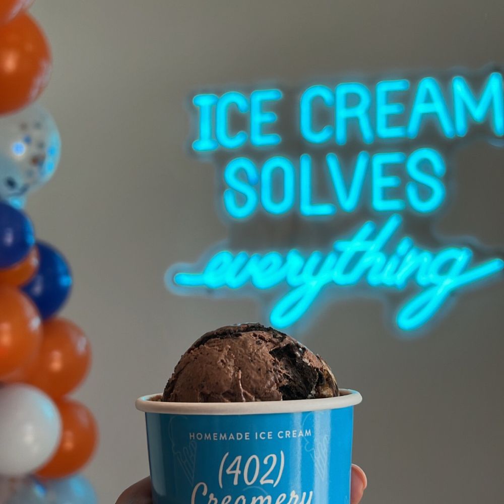 402 Creamery - Fallbrook - Dish of "Chocolate Milk & Cookies" - Ice Cream & Frozen Yogurt Near Me - Lincoln, Nebraska