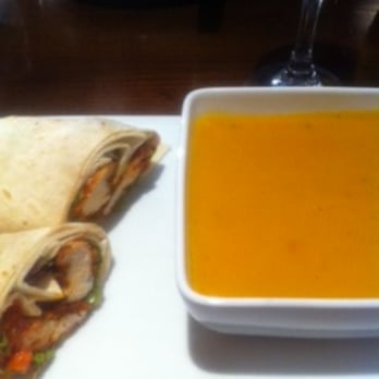 Avenue Cafe - wrap with almost no filling & salty soup :( - Cafes Near Me - Maynooth, KE