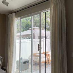 Curtain bracket installation Curtain bracket installation