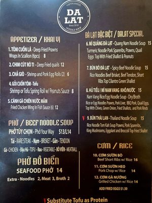Menu photo 8 Da Lat Quan Seattle, WA