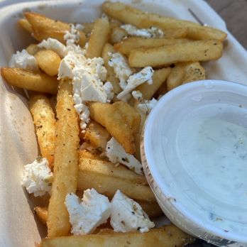 MYTH Legendary Kitchen - Feta fries - Greek Near Me - Kihei, Hawaii MYTH Legendary Kitchen - Feta fries - Greek Near Me - Kihei, Hawaii