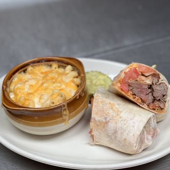 Joe's K Ranch - cajun tenderloin wrap with baked 5 cheese mac - American Near Me - Cudahy, Wisconsin Joe's K Ranch - cajun tenderloin wrap with baked 5 cheese mac - American Near Me - Cudahy, Wisconsin