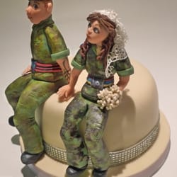 Juci Luci's Cupcake Factory - Our sugar (yes they are hand made from sugar) Bride and Groom Toppers could be the icing on your Wedding Cake!