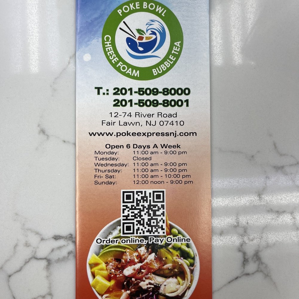 Poke Express - Menu - Coffee & Tea Near Me - Fair Lawn, New Jersey Poke Express - Menu - Coffee & Tea Near Me - Fair Lawn, New Jersey
