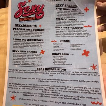 Sexy Burger - Menu - Burgers Near Me - Tempe, Arizona Sexy Burger - Menu - Burgers Near Me - Tempe, Arizona