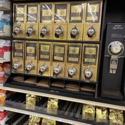 Fresh coffee section, but they do also have a Starbucks.