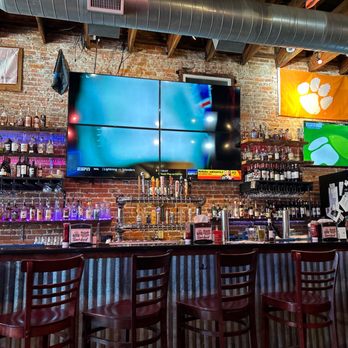 Wing And Fish Company - Great Bar! Enjoying wings and watching the Masters! Go Tiger! - Seafood Near Me - Shallotte, North Carolina Wing And Fish Company - Great Bar! Enjoying wings and watching the Masters! Go Tiger! - Seafood Near Me - Shallotte, North Carolina