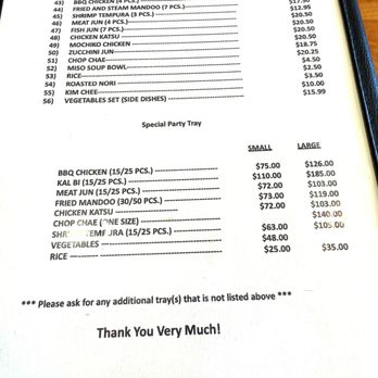 Mililani Bar-B-Q - Menu - Korean Near Me - Mililani, Hawaii Mililani Bar-B-Q - Menu - Korean Near Me - Mililani, Hawaii