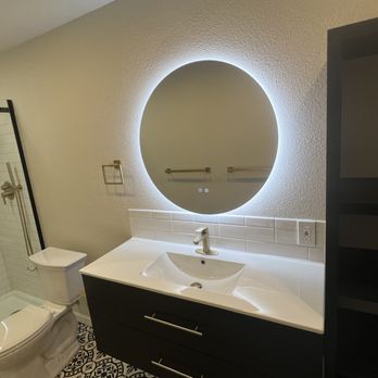 Scott Building Group - Bathroom remodel with smart mirror - General Contractors Near Me - Parma, Idaho Scott Building Group - Bathroom remodel with smart mirror - General Contractors Near Me - Parma, Idaho
