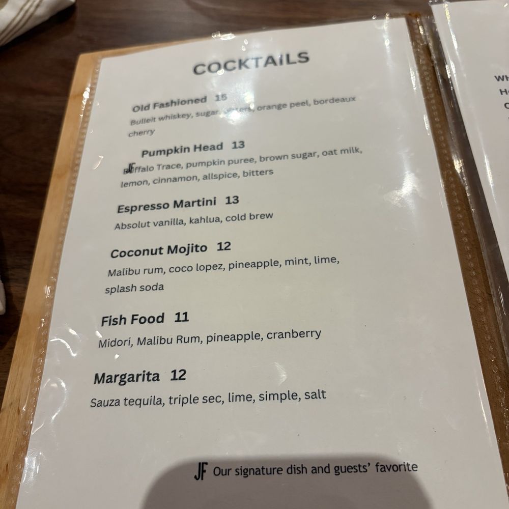 Jawfish - Cocktail menu - Beer Bar Near Me - Portland, Oregon