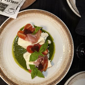 Serena Bistro and Lounge - Pesto Burrata - Seafood Near Me - Staten Island, New York Serena Bistro and Lounge - Pesto Burrata - Seafood Near Me - Staten Island, New York