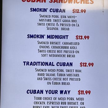 Station House BBQ - The menu for The Smokin' Cuban - Barbeque Near Me - Tampa, Florida Station House BBQ - The menu for The Smokin' Cuban - Barbeque Near Me - Tampa, Florida