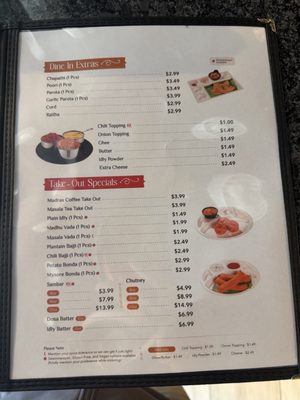 Menu photo 8 Annalakshmi Greensboro High Point, NC