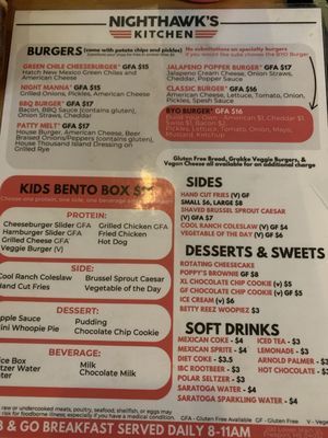Menu photo 5 Nighthawk's Kitchen Freeport, ME