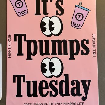 Tpumps - Upland - 7/1/25 Free upgrade y'all Tay Tpumps!! - Bubble Tea Near Me - Upland, California