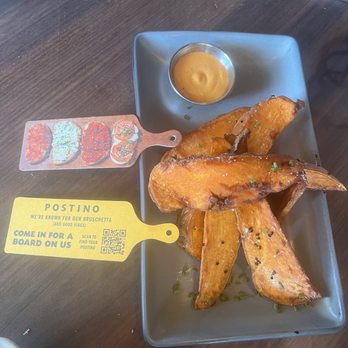 Postino Addison - Sweet potato Sweet Potato Wedges - Wine Bars Near Me - Dallas, Texas Postino Addison - Sweet potato Sweet Potato Wedges - Wine Bars Near Me - Dallas, Texas