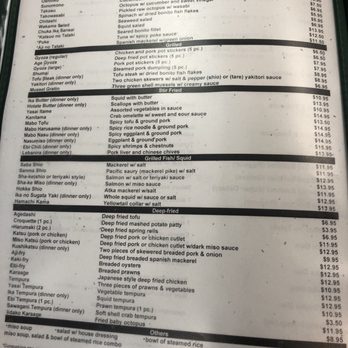Toshi's - Menu3 - Sushi Bars Near Me - Beaverton, Oregon Toshi's - Menu3 - Sushi Bars Near Me - Beaverton, Oregon