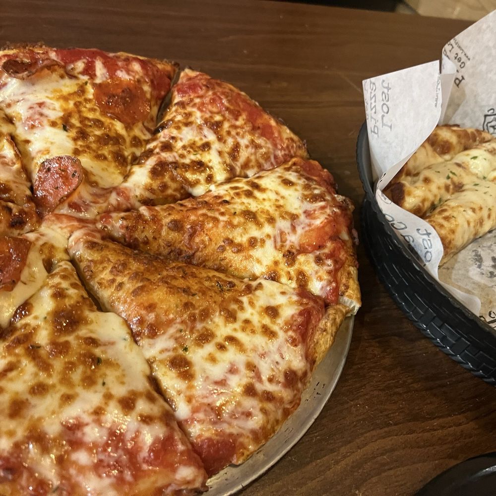 Lost Pizza - Pep thick crust with cheese sticks - Pizza Near Me - Jonesboro, Arkansas Lost Pizza - Pep thick crust with cheese sticks - Pizza Near Me - Jonesboro, Arkansas