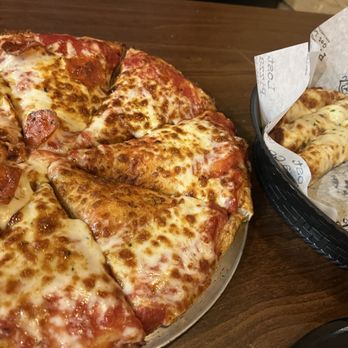 Lost Pizza - Pep thick crust with cheese sticks - Pizza Near Me - Jonesboro, Arkansas