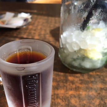 Lucky 7's - Free jäger shot after dinner :) "you're on vacation" he says... :) loving this place! - Burgers Near Me - Arona, TF