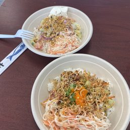 Poke bowls