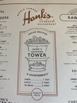 Menu photo 8 Hank's Seafood Restaurant Charleston, SC