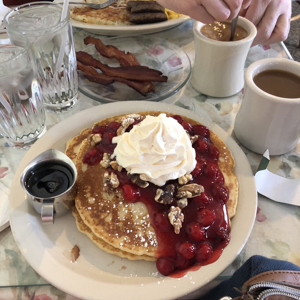 The Breakfast Club - Cherry walnut pancakes. - Breakfast & Brunch Near Me - Brighton, Michigan The Breakfast Club - Cherry walnut pancakes. - Breakfast & Brunch Near Me - Brighton, Michigan