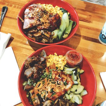 The Cove - Rice Bowl. The pork belly is really Fatty! Not recommend eating the rice bowl with cucumber because it will soak the dish in sour vinegar - Poke Near Me - Minneapolis, Minnesota