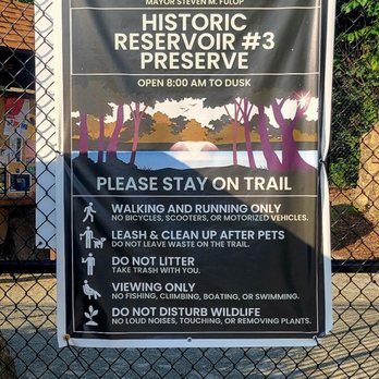 Pershing Field Park - Historic Reservoir No. 3 Preserve Path (07/04/25). #PershingFieldPark #JerseyCity #NewJersey #Park - Parks Near Me - Jersey City, New Jersey