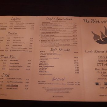 The Wok - 2021 menu - Chinese Near Me - Fallon, Nevada The Wok - 2021 menu - Chinese Near Me - Fallon, Nevada